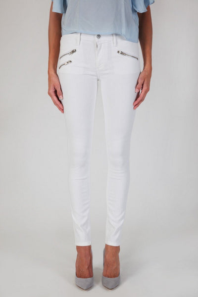 Black Orchid Billie Zipper Jean - Snow White