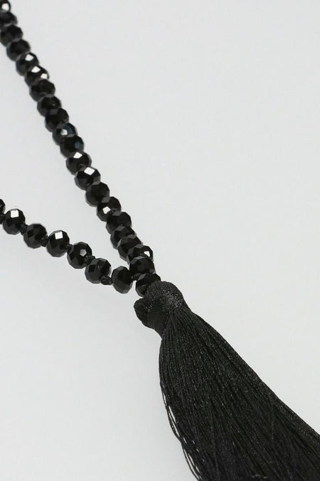 Tassel Necklace -  Metallic