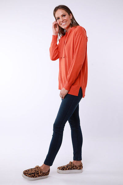 Elm Emma Knit Hoody - Orange