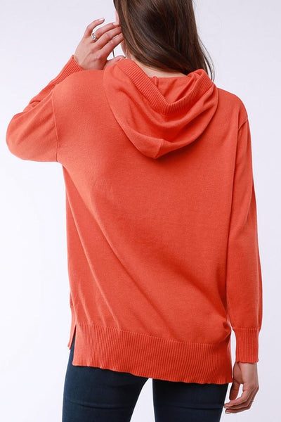 Elm Emma Knit Hoody - Orange
