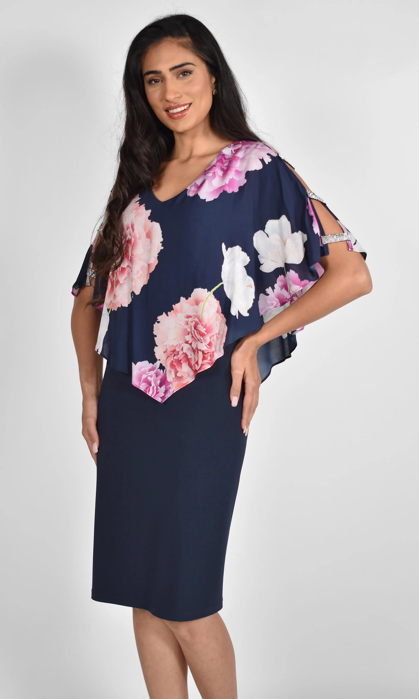 Frank lyman floral hot sale dress