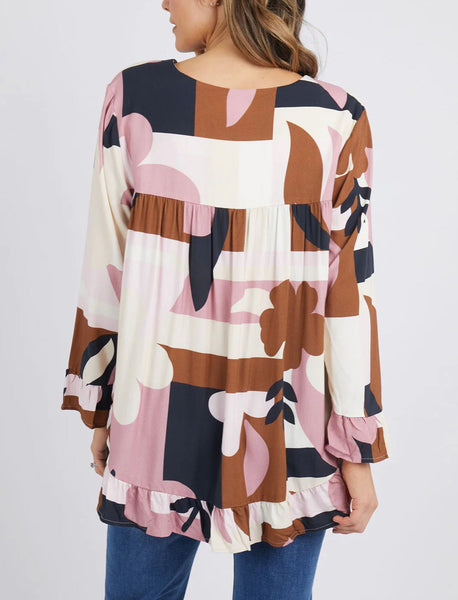 Elm Abstraction Blouse