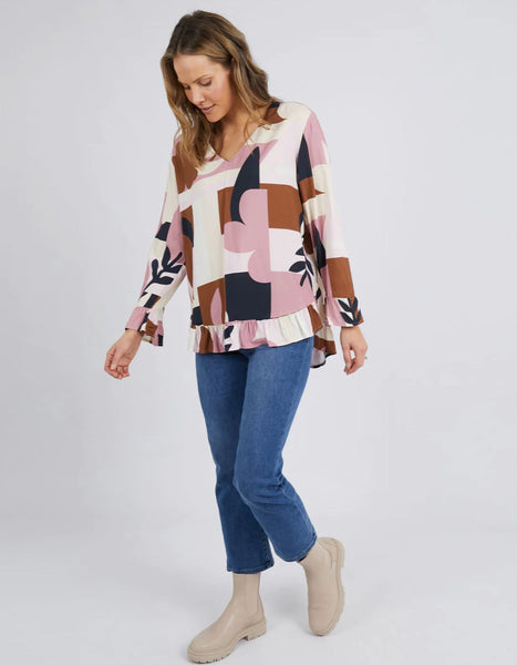 Elm Abstraction Blouse