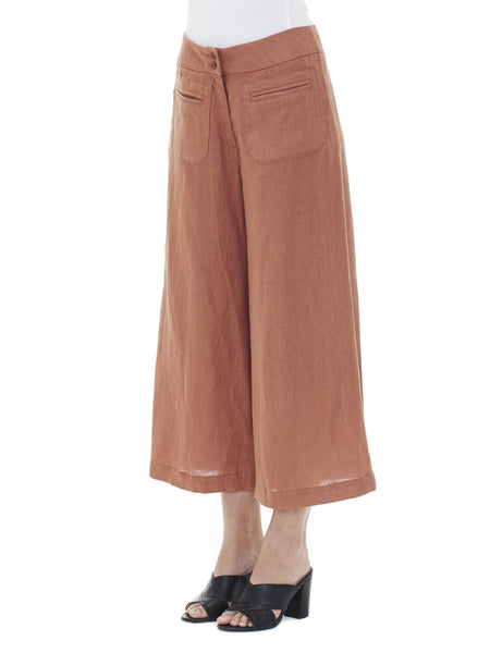 Linen Flare Leg Pant - Sabatini