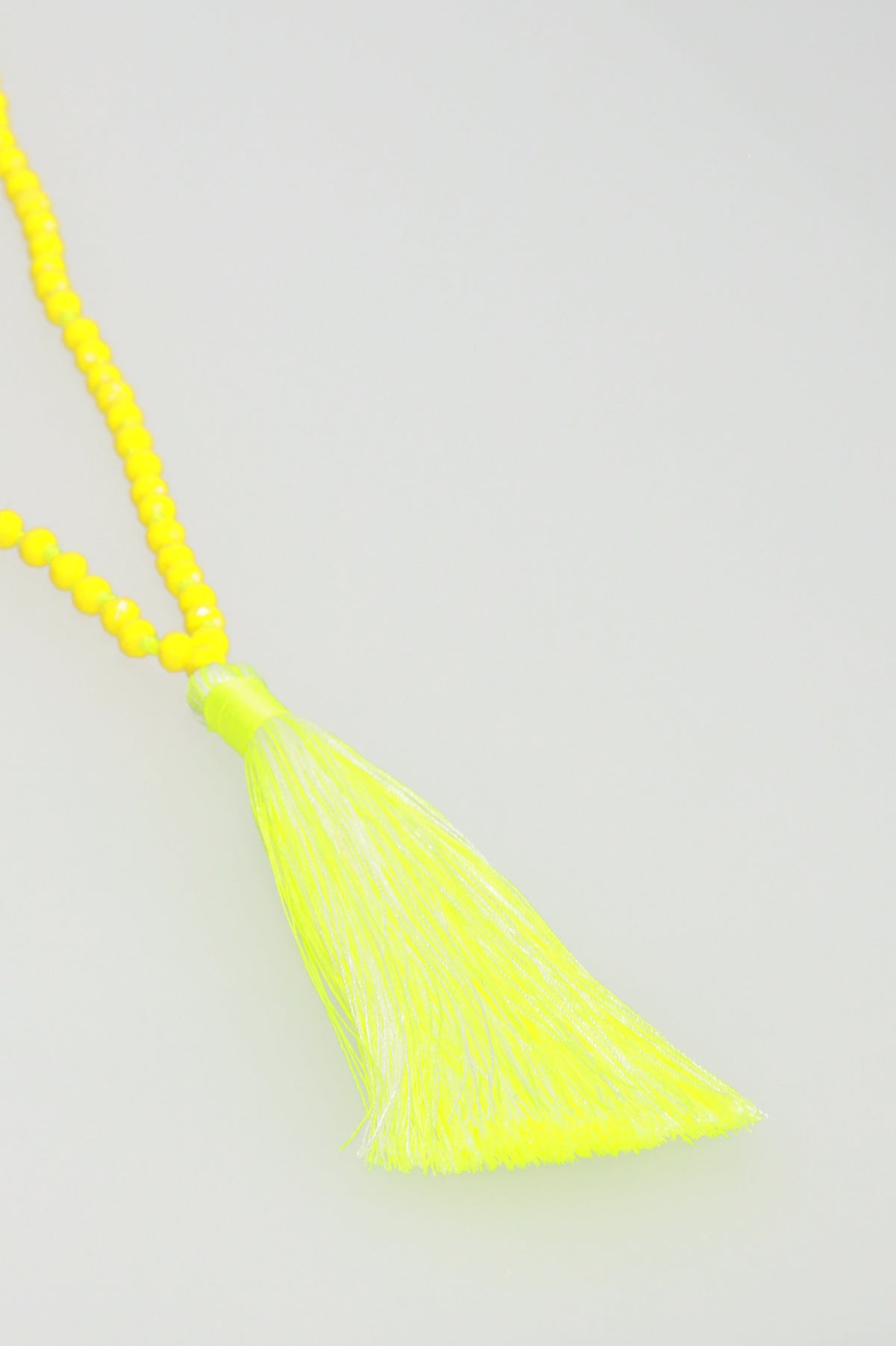 Tassel Necklace - Yellow