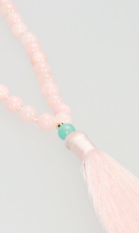 Tassel Necklace - Pink/Gold