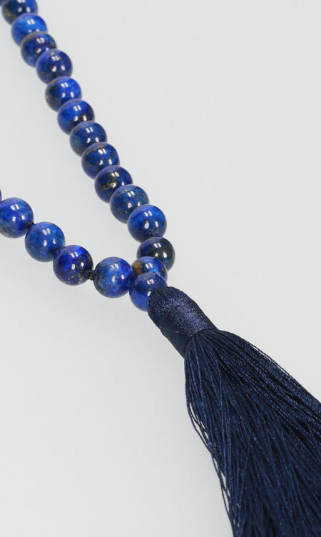 Mrs Pretty Navy/Silver/White Beaded Necklace