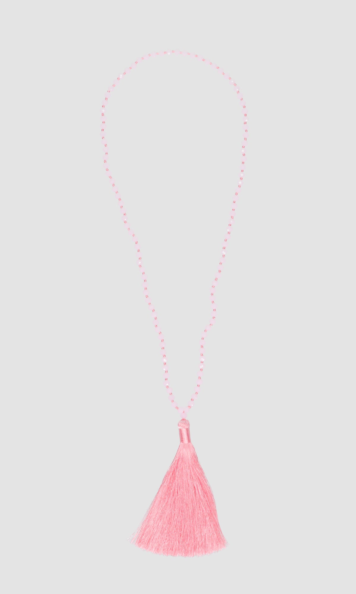 Tassel Necklace - Baby Pink