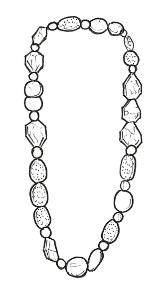 Paula Ryan River Beads Necklace