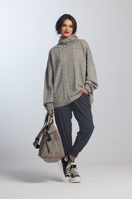 Paula Ryan Soft Neck Shirt Zebra Print