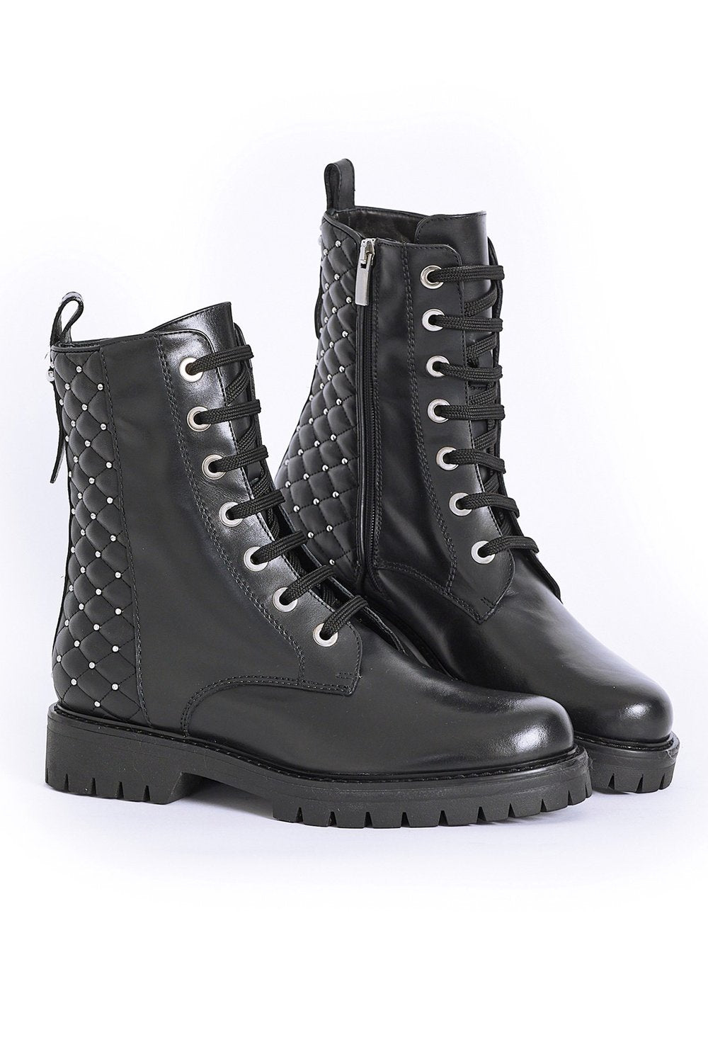 Paula Ryan Studded Leather Boot – SHINE + ROSSELLINI