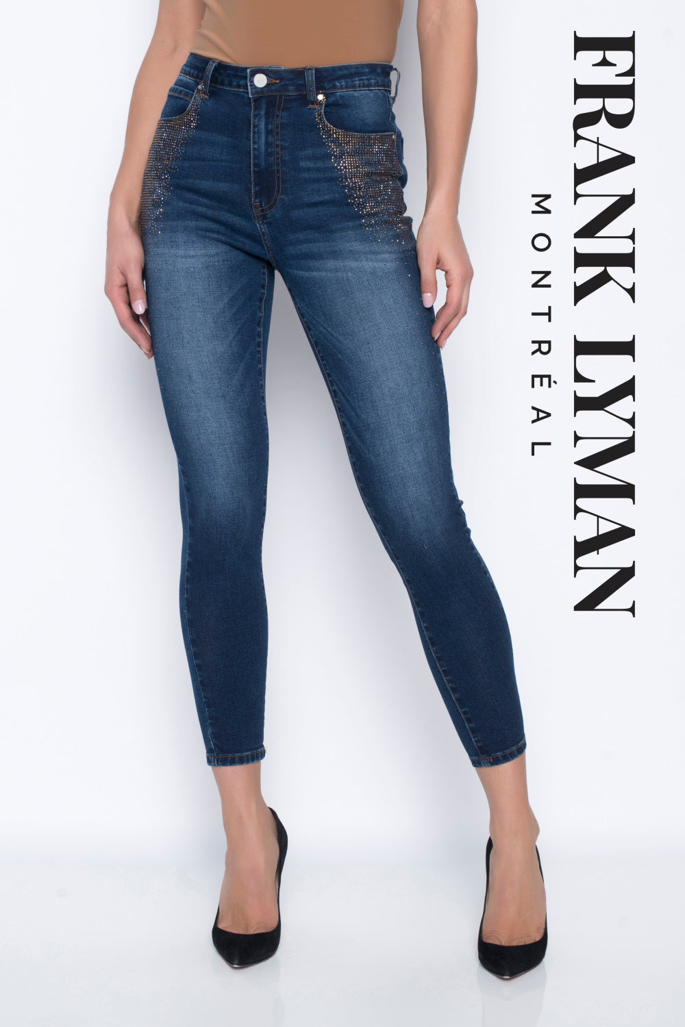 Frank Lyman Sequin Denim Jeans