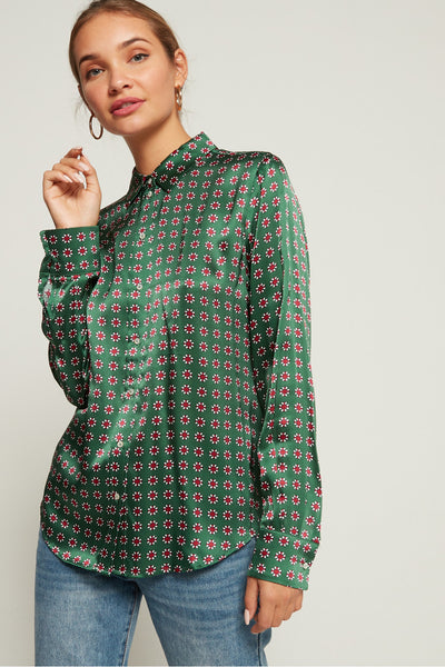 Silk Shirt Green - Scotch & Soda