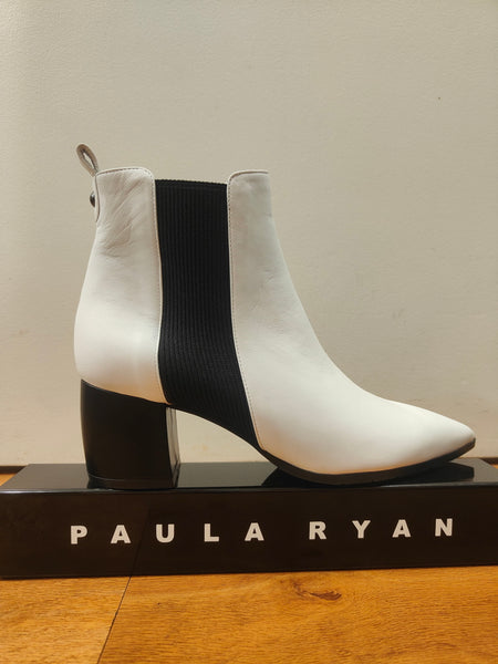 Paula Ryan Chiaro Ankle Boot - White