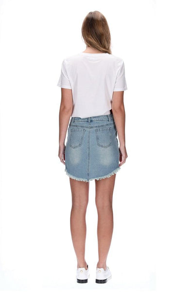 Emma Skirt - Blue Denim