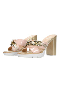 Hey Monday Jenna Chain Heel Pink Sold Out Style