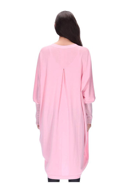 Augustine Pink Merino Blend Kimono Cardi