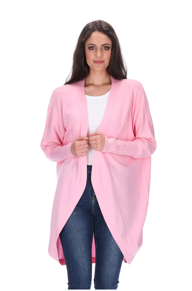 Augustine Merino Blend Cardi Kimono - Pink