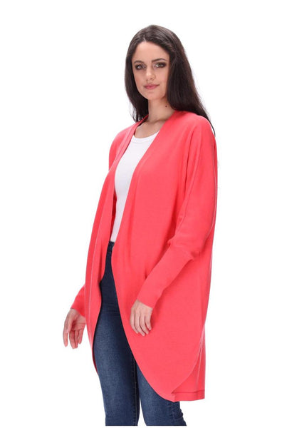 Augustine Merino Blend Cardi Kimono - Coral