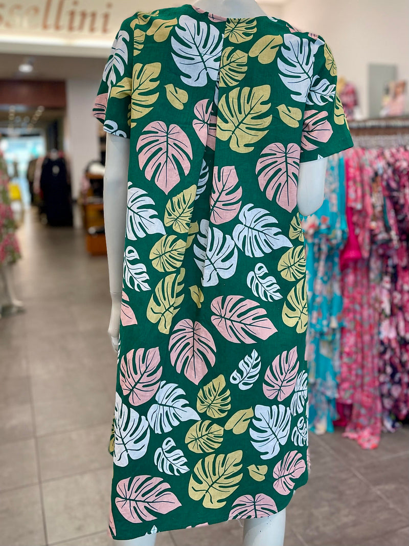 David Pond Venice Dress - Tropical Green