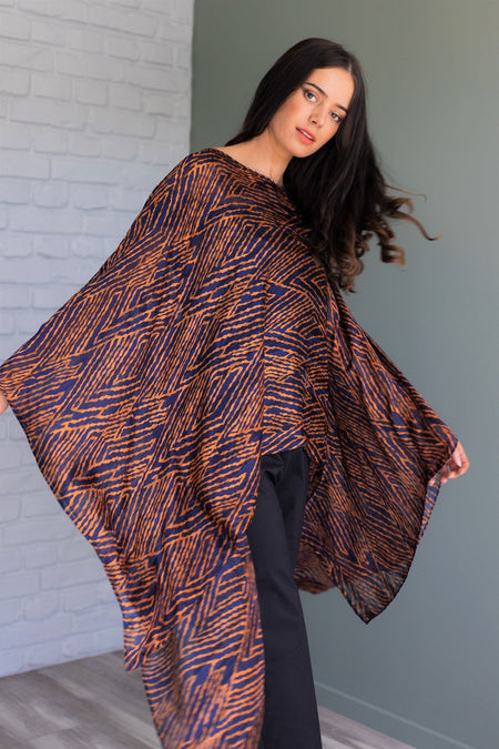 Amaya Elie Skirt - Orange Print